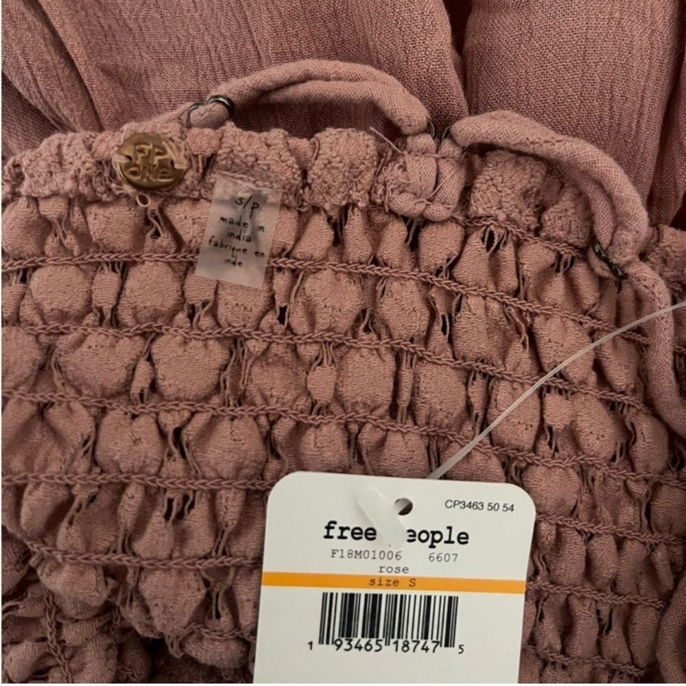 Free People FP Adella Pink Lace Mini Dress nwt,#18 - Picture 5 of 5